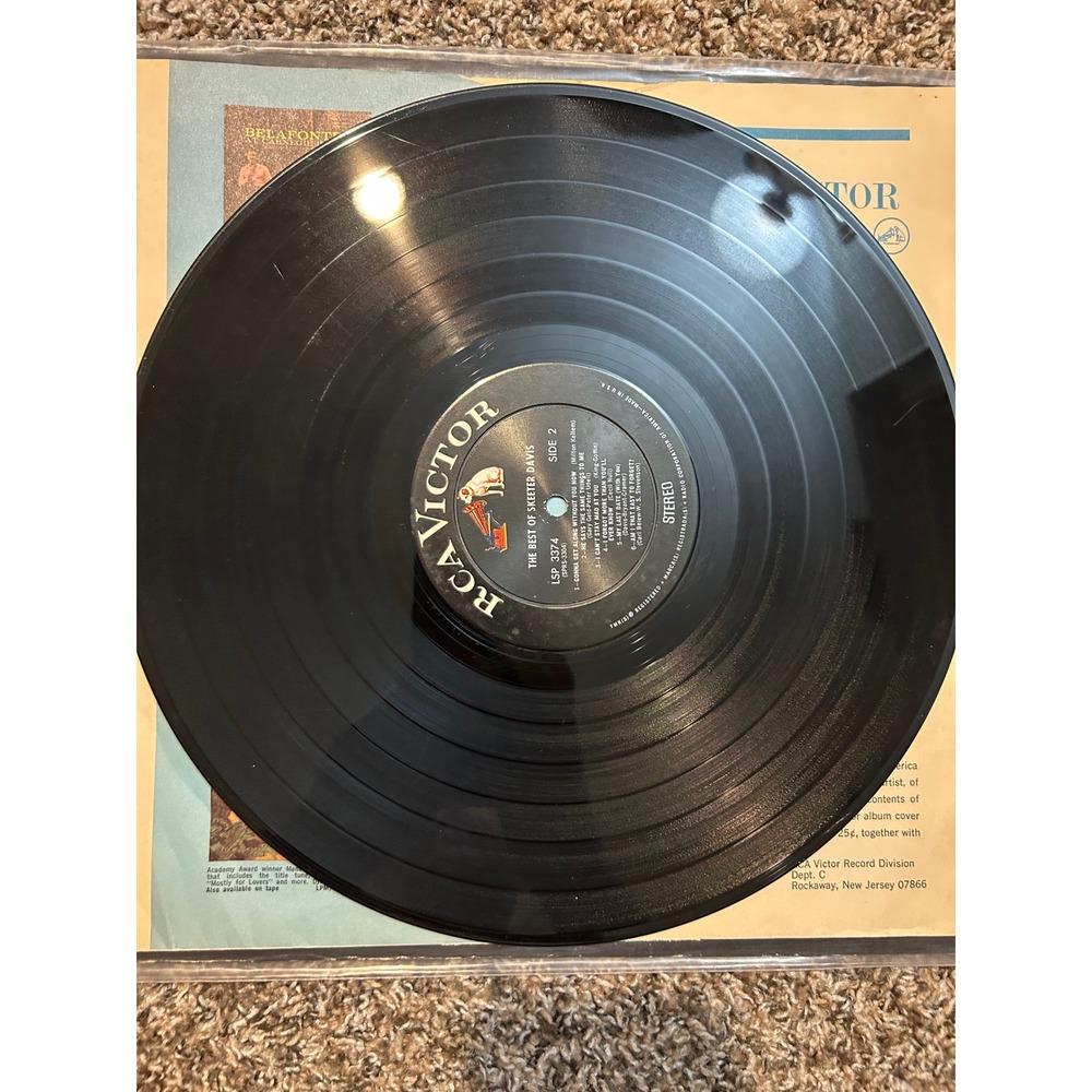 The Best of Skeeter Davis Vinyl LP Record RCA Victor LSP-3374 Stereo Country Pop - Picture 5 of 5